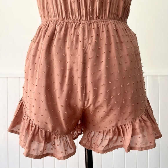 Cotton Candy LA Boho Cutout Tie Front Romper Size S - Picture 11 of 14